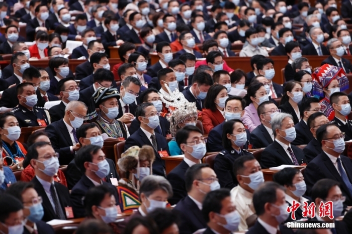 10月16日，中国共产党第二十次全国代表大会在北京人民大会堂隆重开幕。 <a target='_blank' href='/'>中新社</a>记者 盛佳鹏 摄